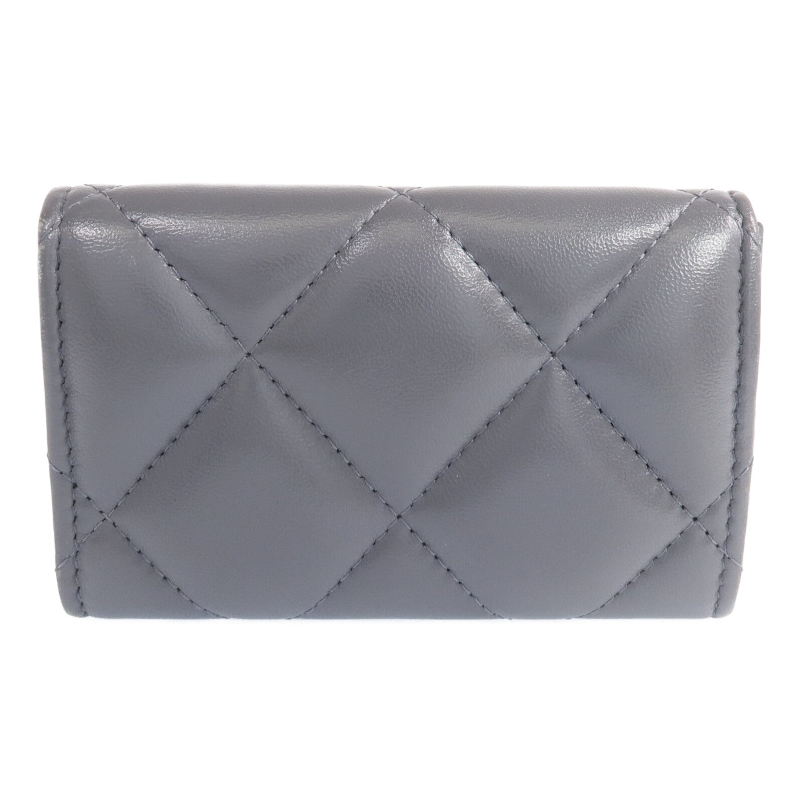 CHANEL 羊皮皮革19 Card Holder金扣卡片套