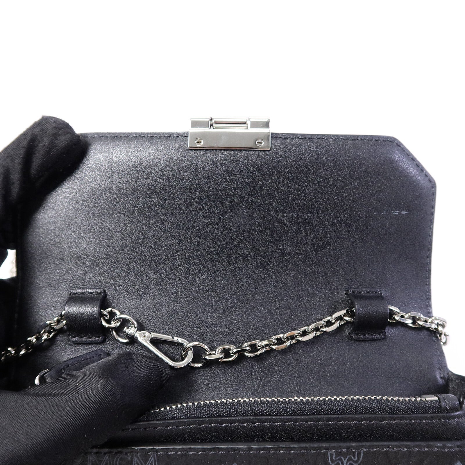 MCM 塗層帆布Millie Visetos鏈帶肩背袋