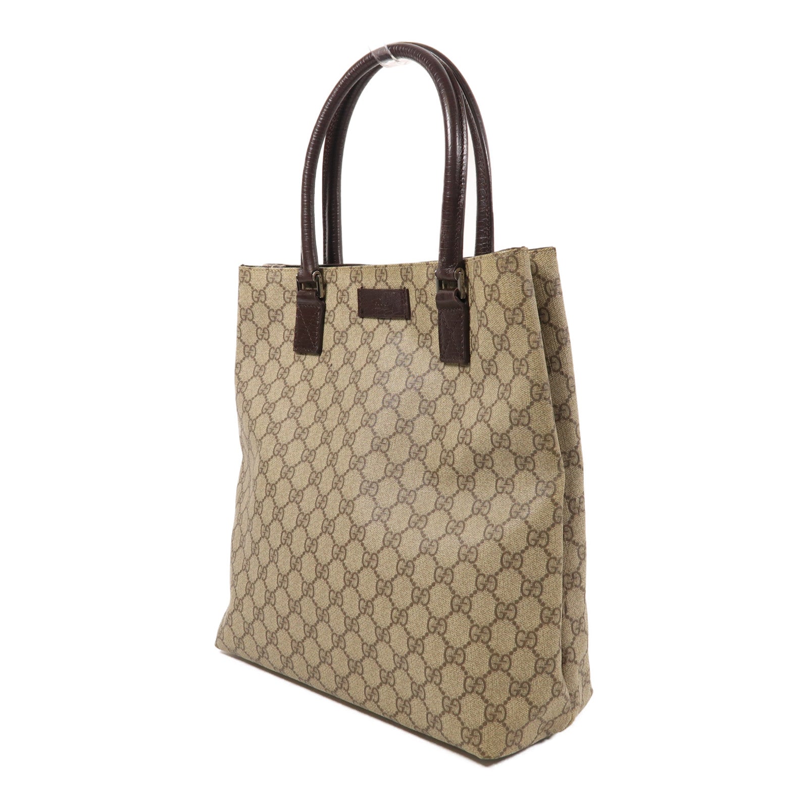 GUCCI 塗層帆布Shoulder Bag銀扣肩背袋