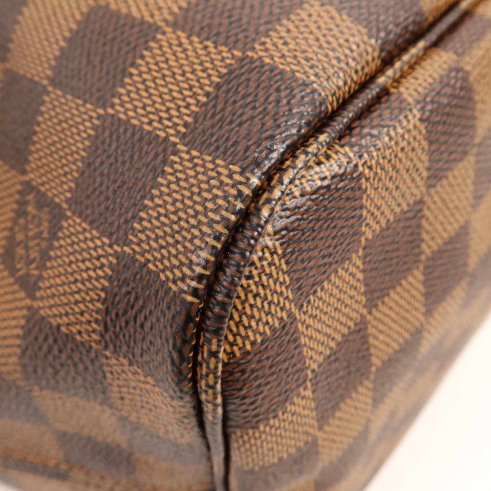 LOUIS VUITTON Damier Neverfull MM金扣肩背袋/手挽袋