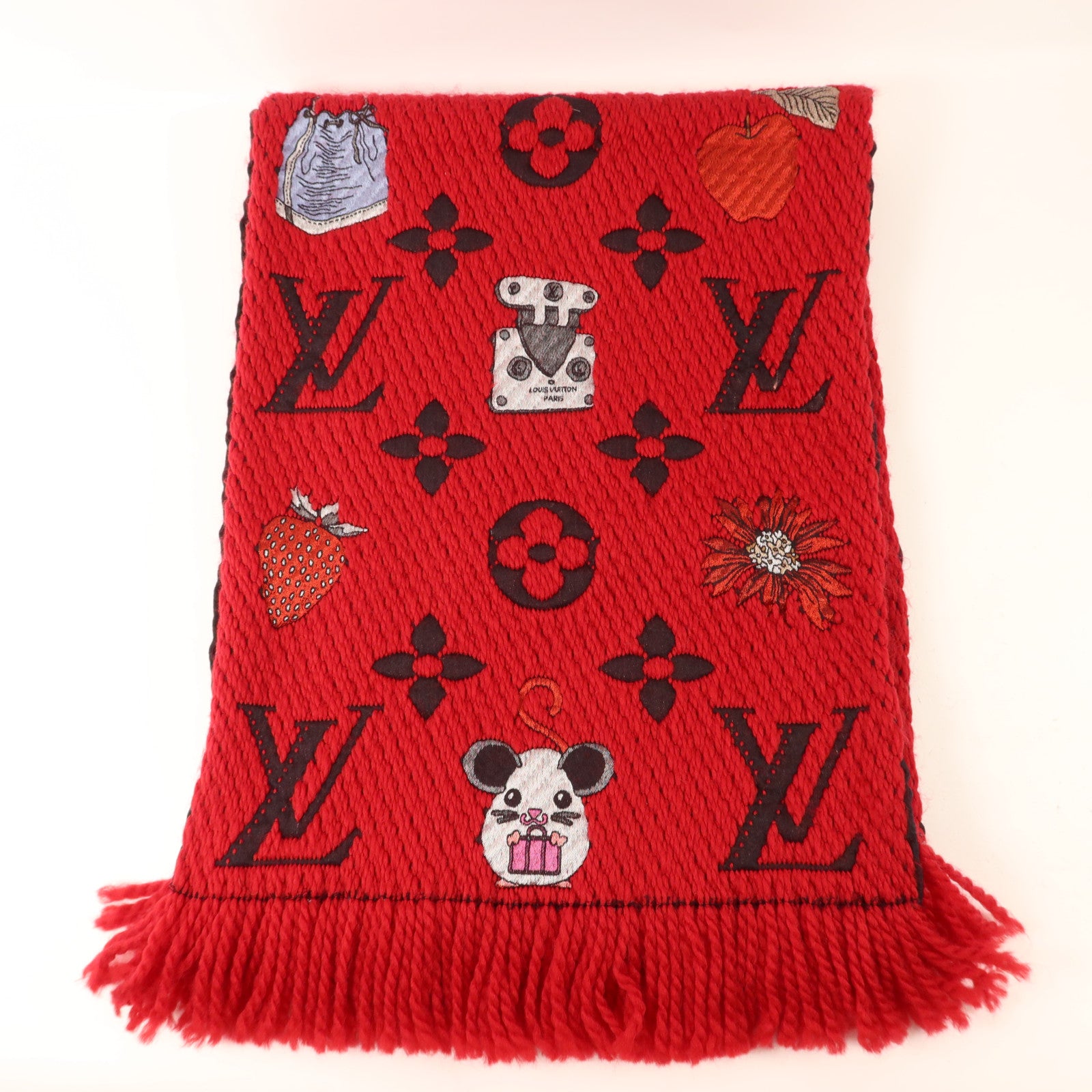 LOUIS VUITTON 羊毛/絲質Scarf圍巾