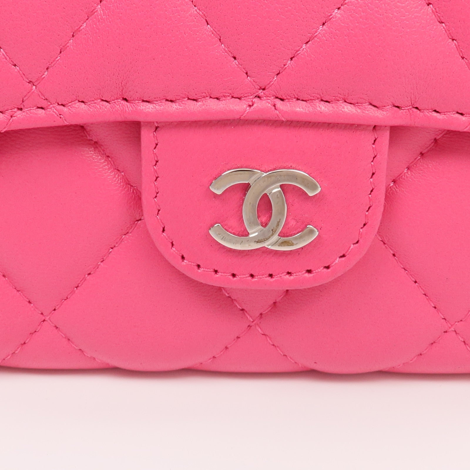 CHANEL 羊皮皮革Wallet金扣長錢包