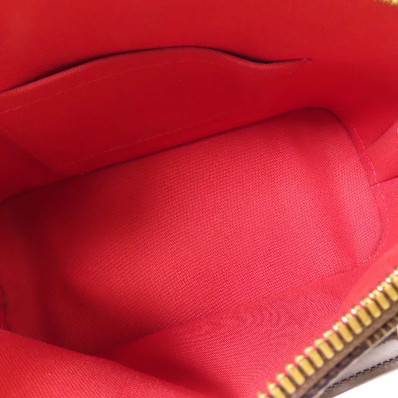 LOUIS VUITTON Damier Alma BB金扣手挽肩背兩用袋棕色
