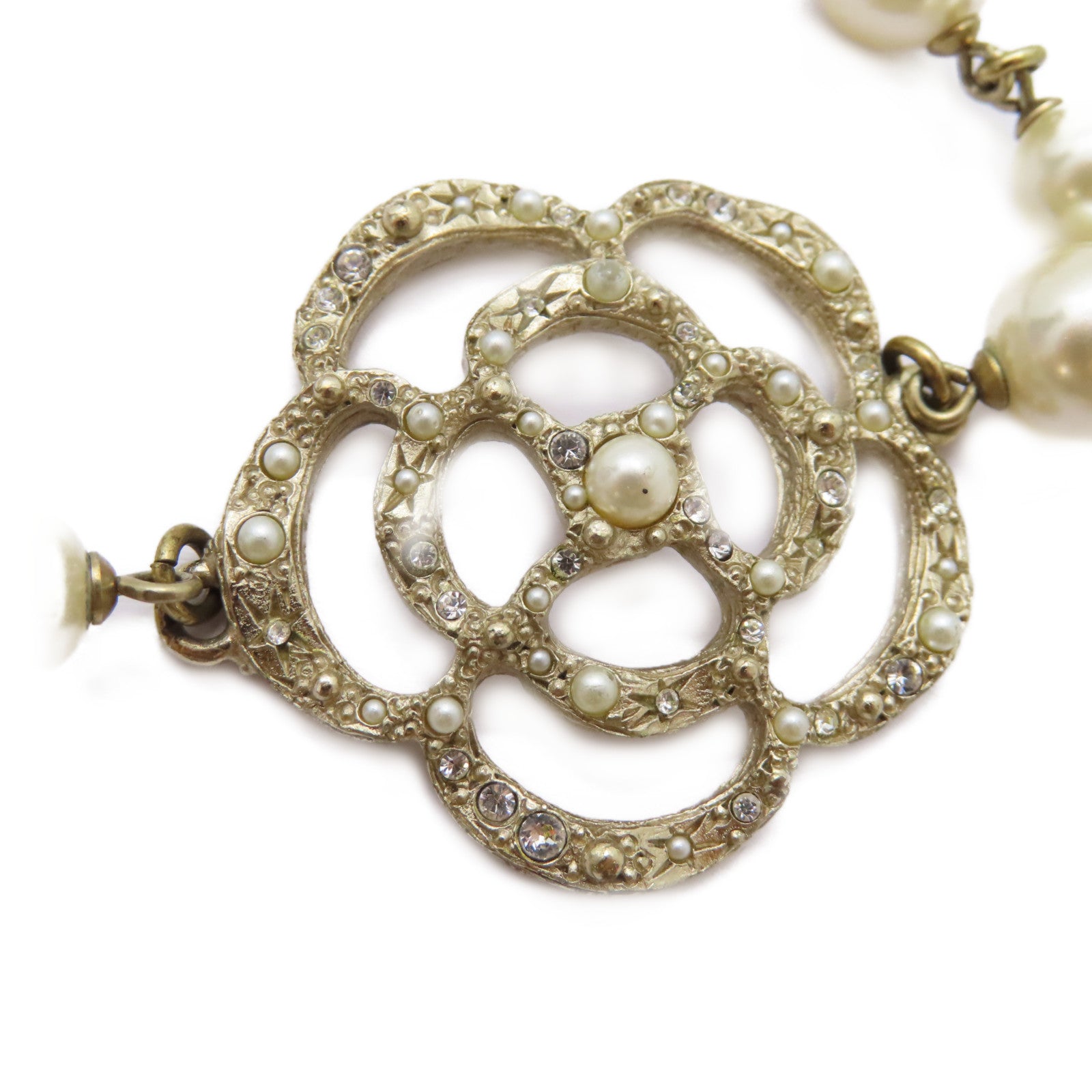 CHANEL 金屬Bracelet手鏈金色/白色