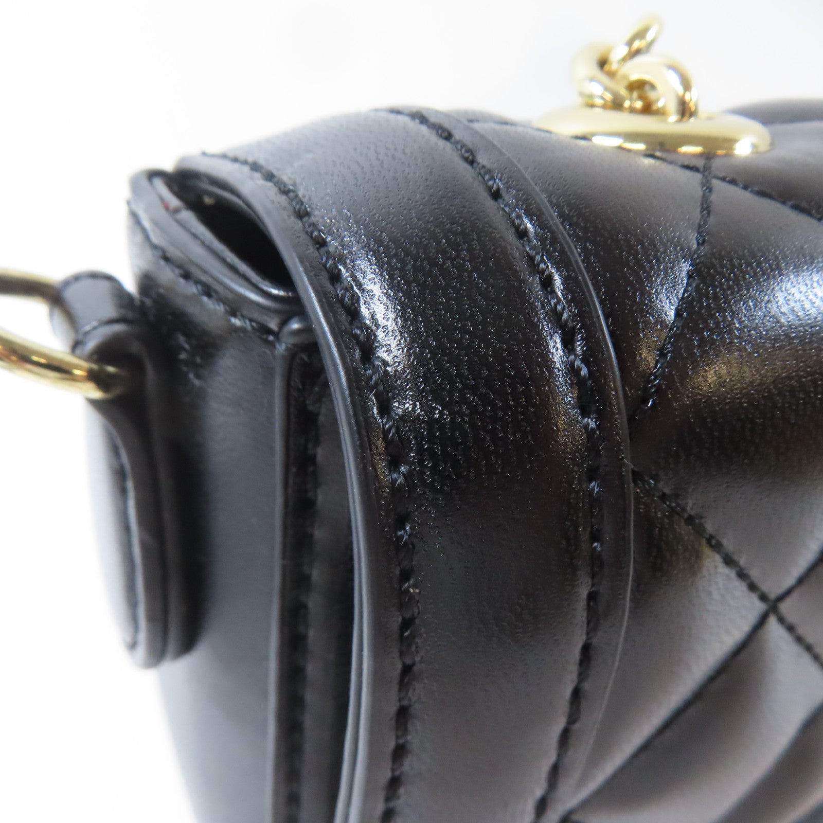 MOSCHINO 菱格塗層帆布2 Way Shoulder金扣手挽肩背兩用袋黑色