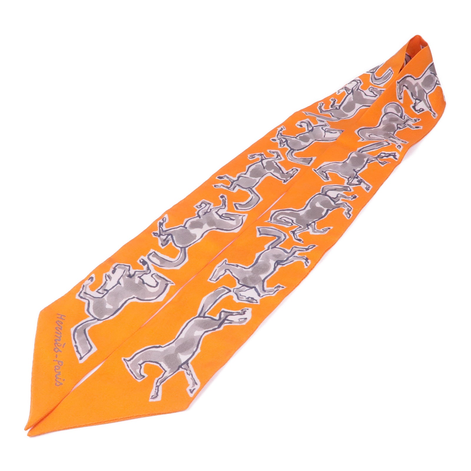 HERMES 絲質Twilly絲巾