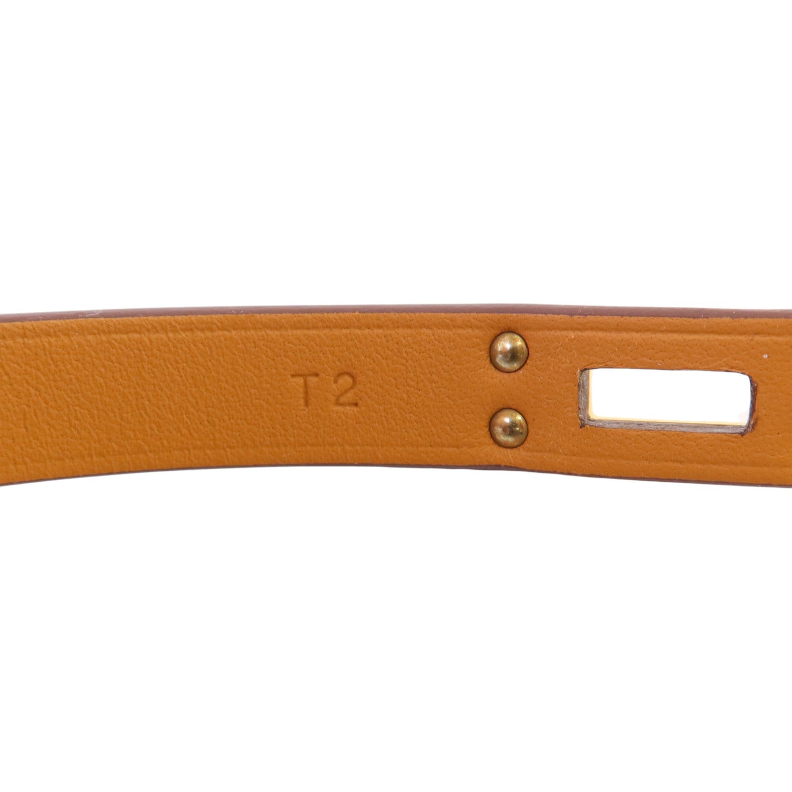 HERMES Swift皮革Mini Kelly Double Tour Bracelet金扣手鏈