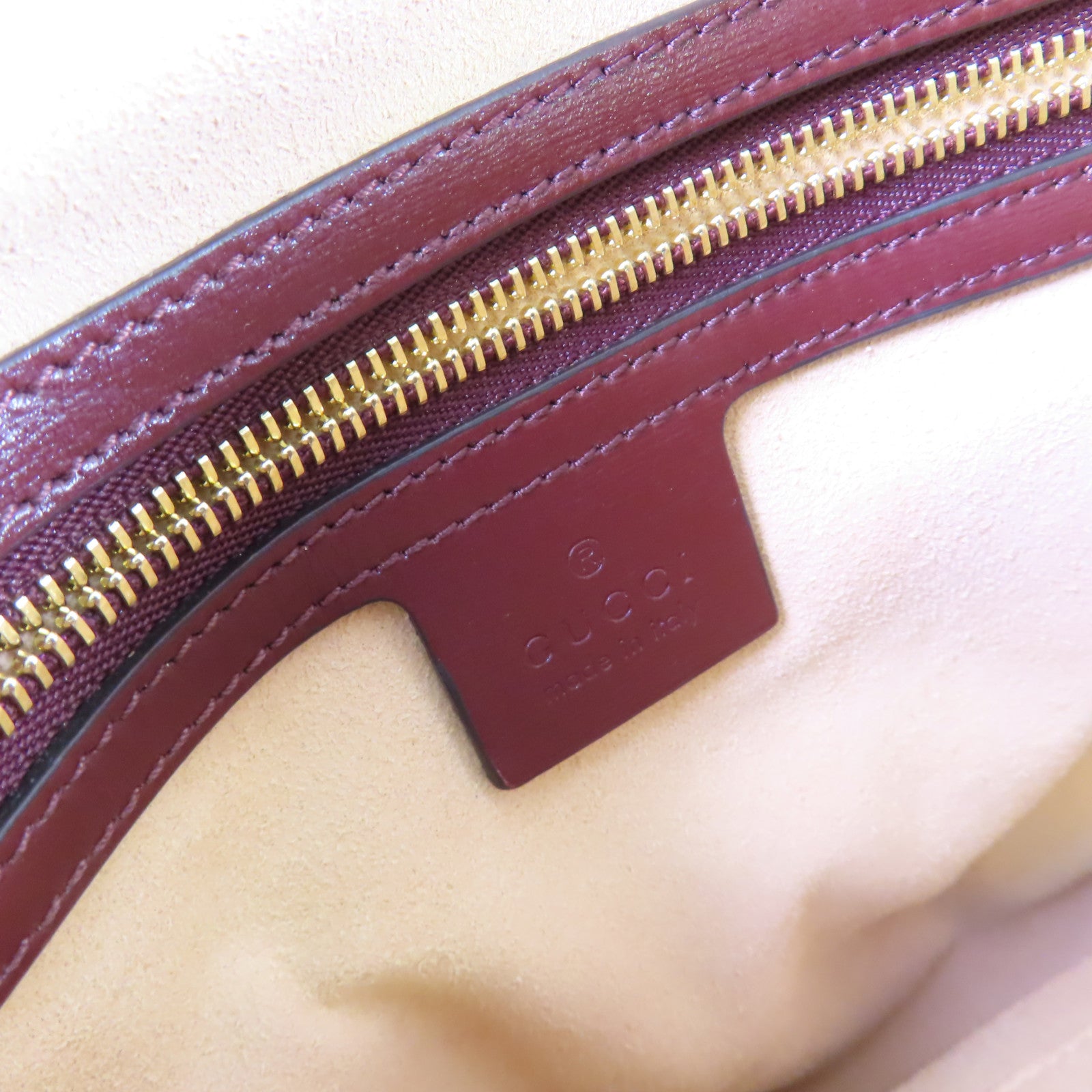 GUCCI GG帆布/牛皮皮革GG Marmont Arli Shoulder Bag金扣肩背袋啡色