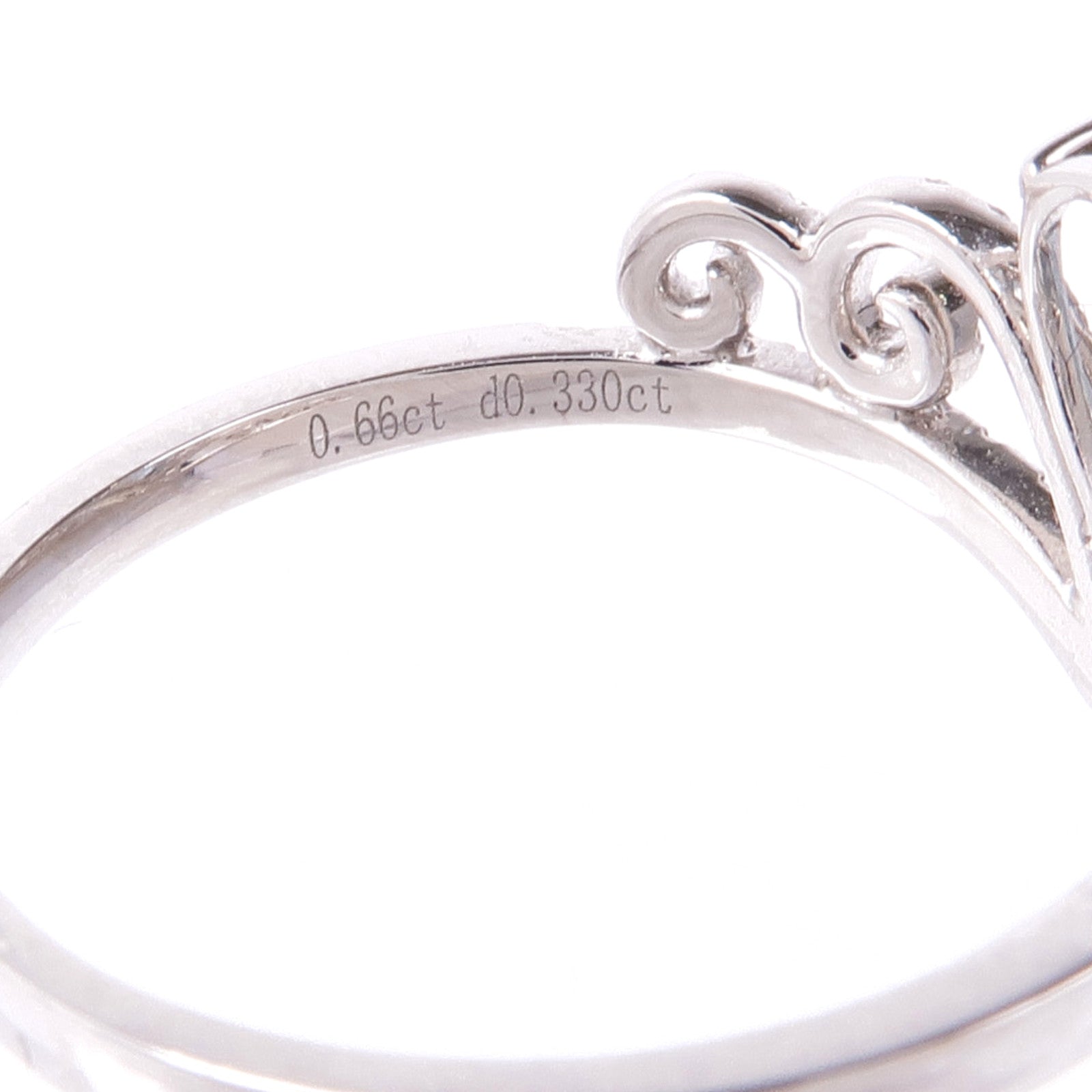 JEWELRY 18K白金Aquaｍarine Diamond Ring藍晶/鑽石戒指US#6.5