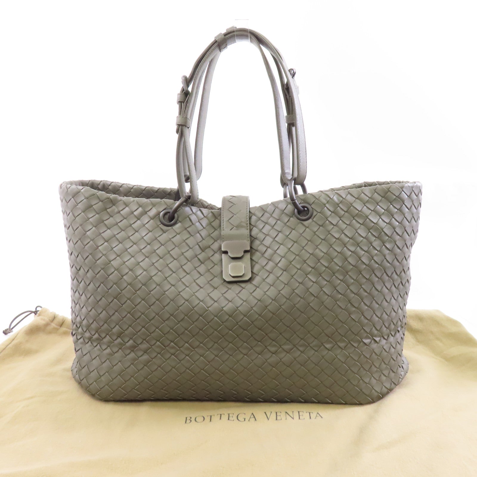 BOTTEGA VENETA 羊皮皮革Shoulder Bag/Handbag肩背袋/手挽袋灰色