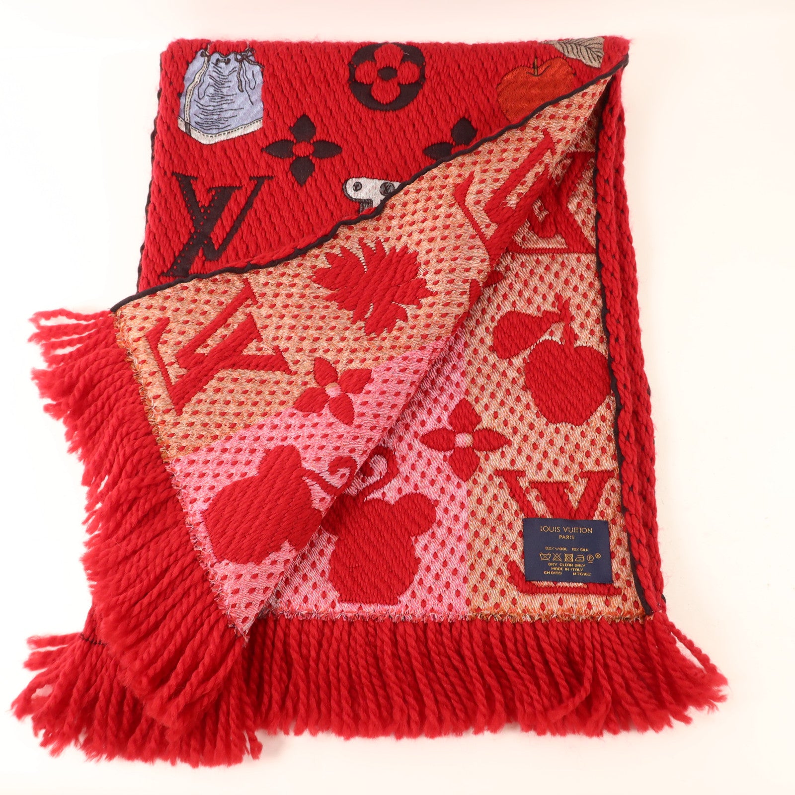 LOUIS VUITTON 羊毛/絲質Scarf圍巾