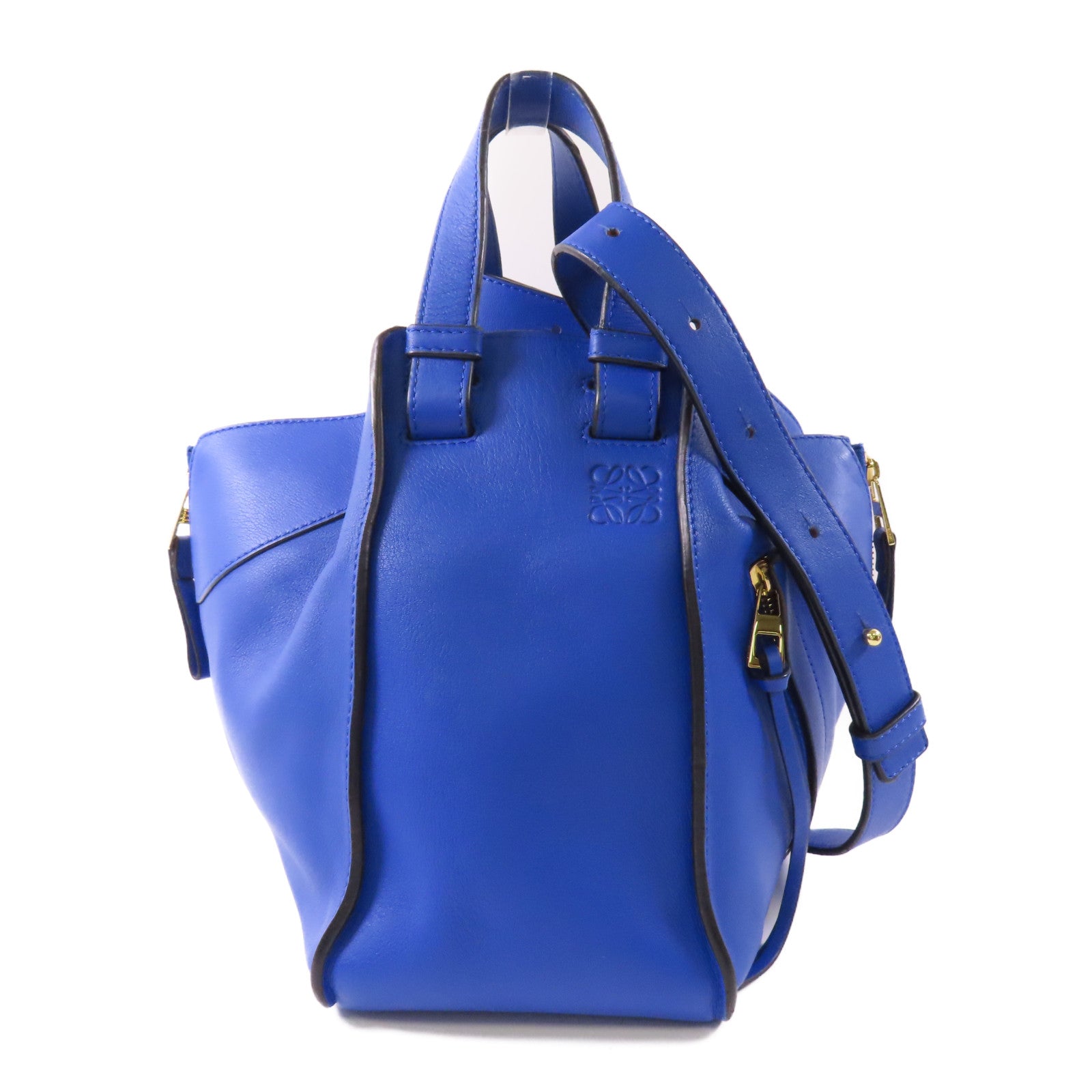 LOEWE 【激減優惠】牛皮皮革Hammock銀扣肩背袋