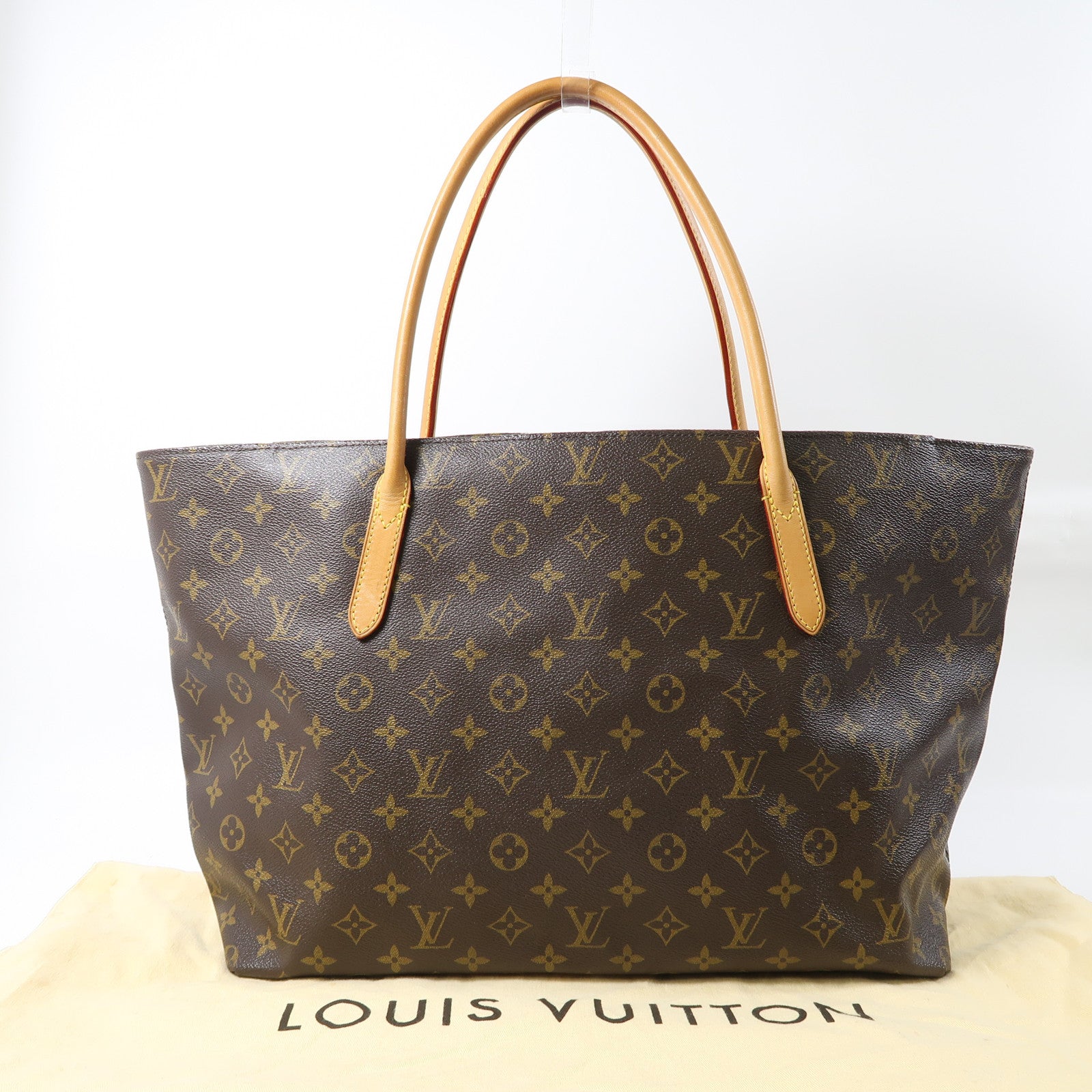 LOUIS VUITTON Monogram Raspail MM金扣肩背袋啡色