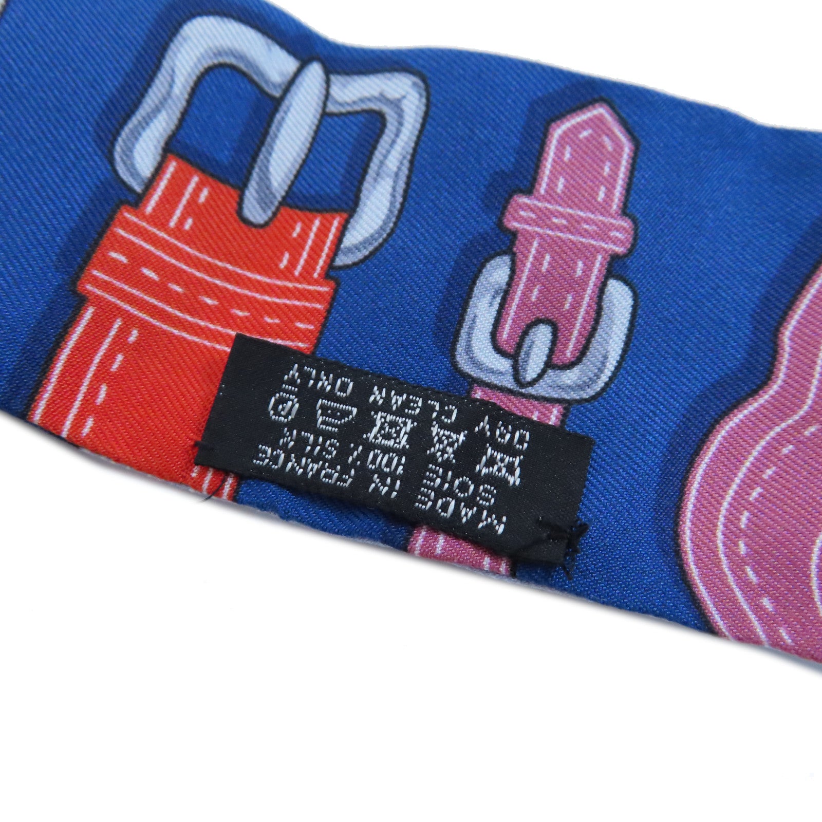 HERMES 【激減優惠】絲質Twilly Scarf絲巾藍色