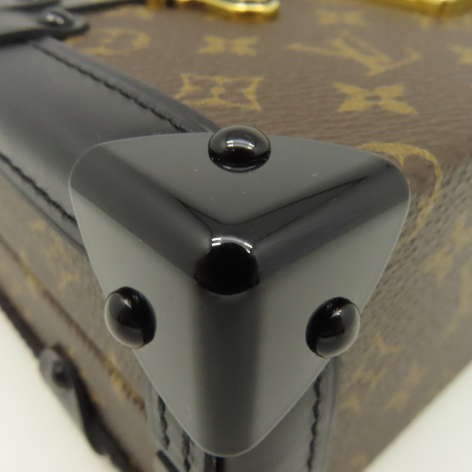 LOUIS VUITTON **【激減優惠】Monogram Petite Malle Shoulder Bag金扣肩背袋啡色/黑色