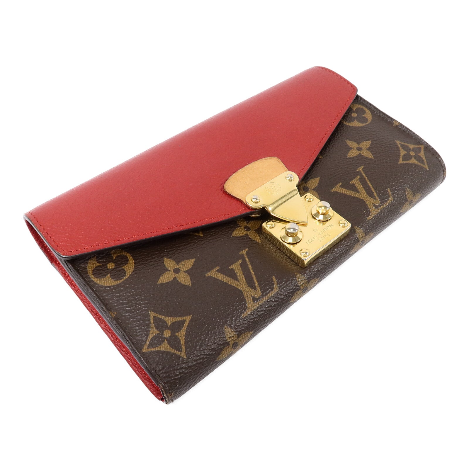LOUIS VUITTON Monogram Portefeuille Pallas Long Wallet金扣長錢包