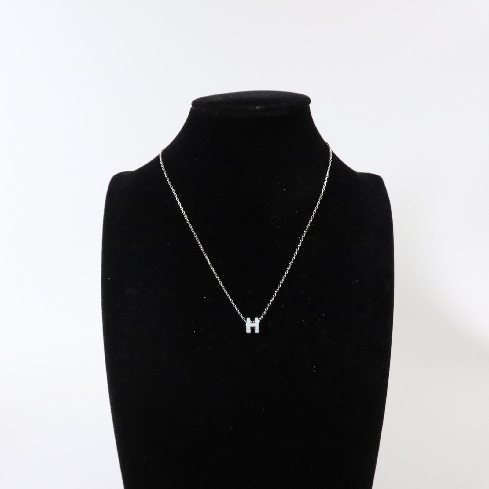HERMES 金屬/琺瑯Mini Pop H Necklace項鏈