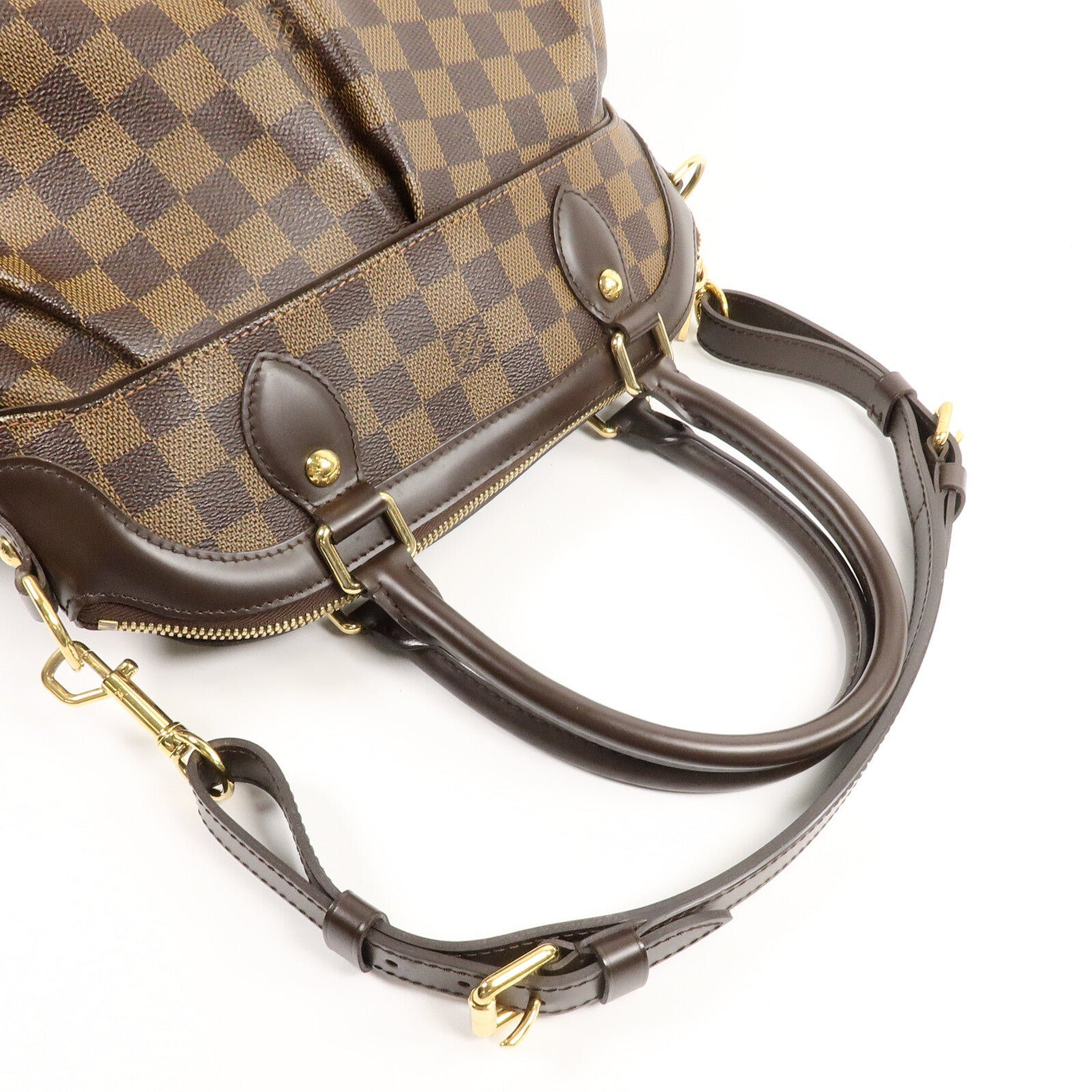 LOUIS VUITTON Damier Trevi手挽肩背兩用袋