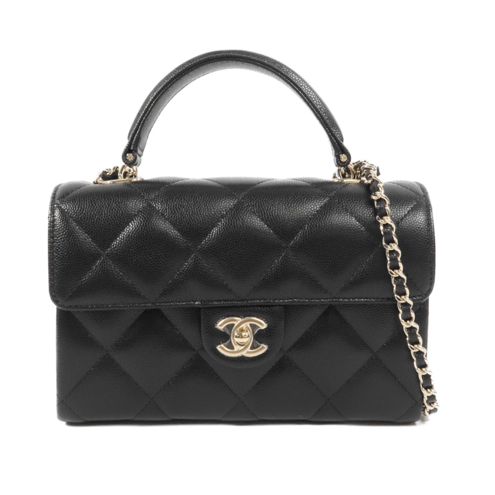 CHANEL 牛皮皮革Mini Flap肩背袋