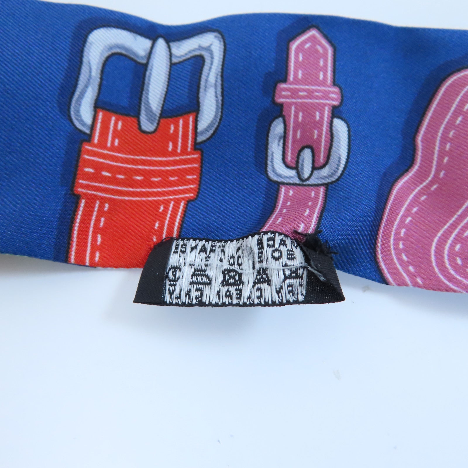HERMES 【激減優惠】絲質Twilly Scarf絲巾藍色