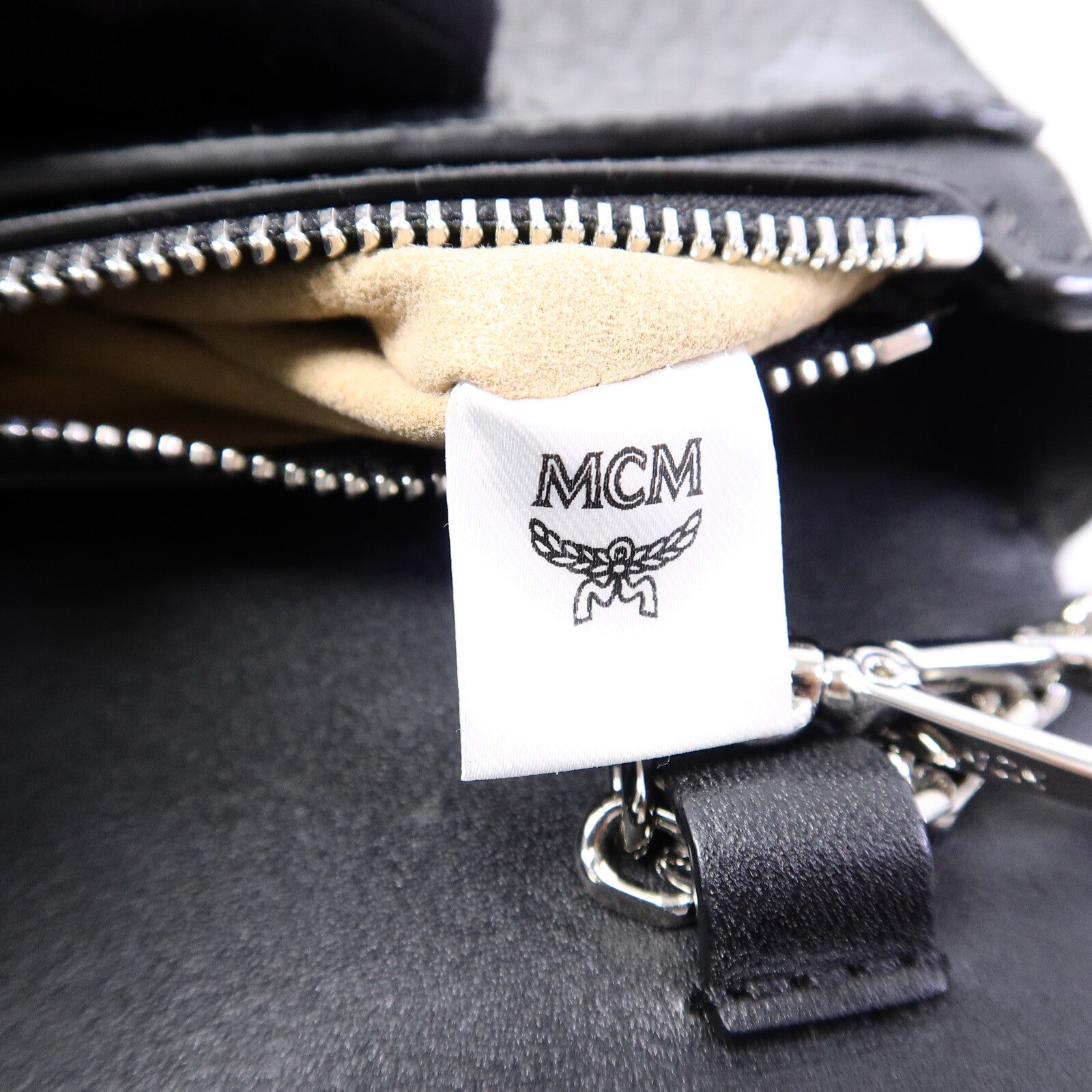 MCM 塗層帆布Millie Visetos鏈帶肩背袋