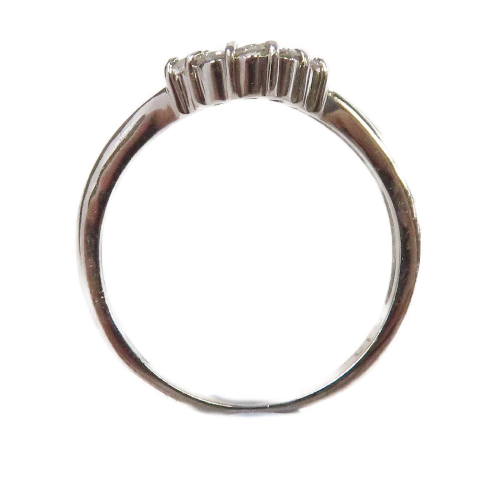 JEWELRY 【激減優惠】PT900鉑金/0.13ct鑽石Diamond Ring戒指US#5.25