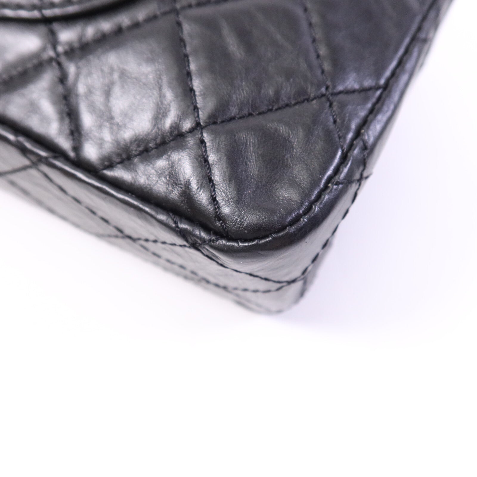 CHANEL 牛皮皮革2.55 Large銀扣鏈帶肩背袋
