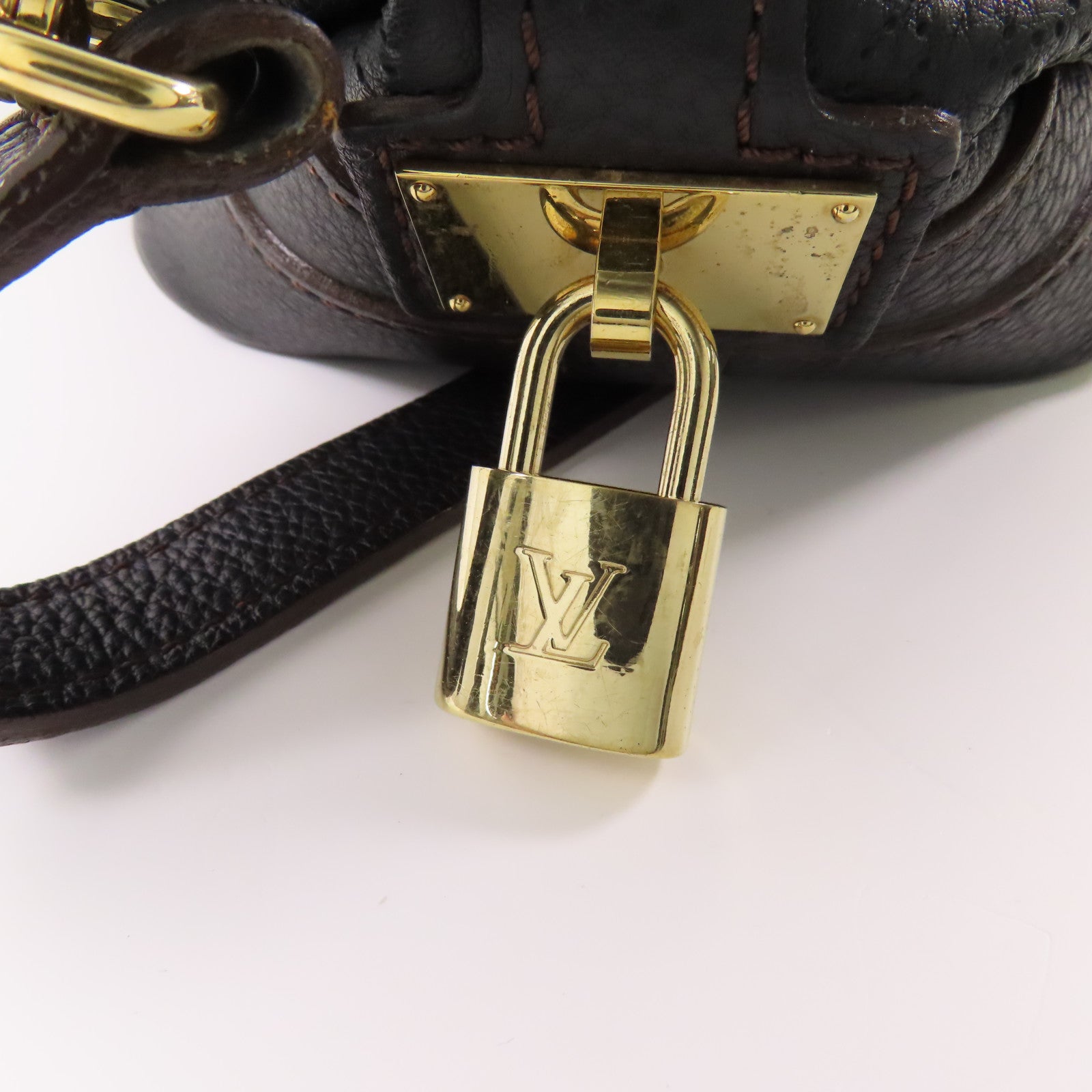 LOUIS VUITTON LV GHW Stella GM 2 Way Shoulder Bag M93067 Mahina Black