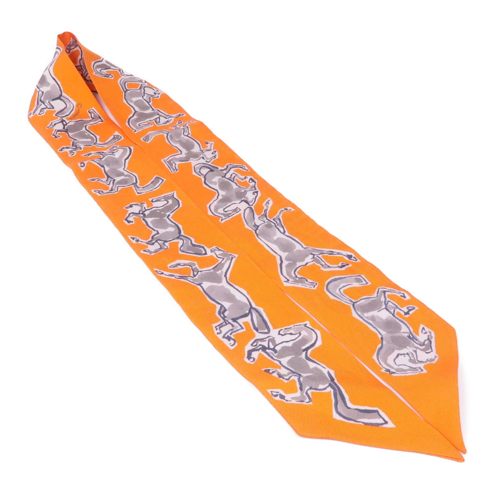 HERMES 絲質Twilly絲巾