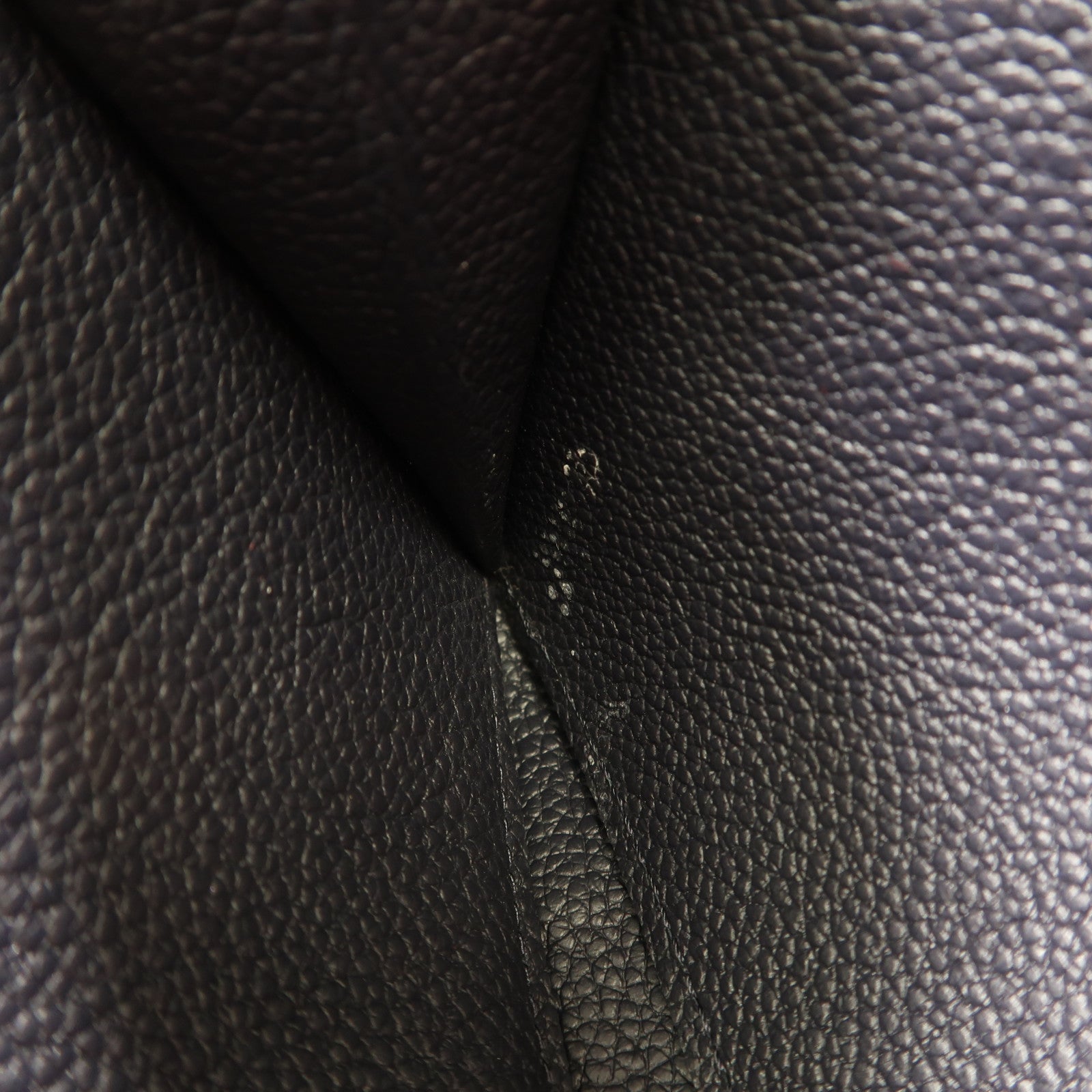 LOUIS VUITTON Monogram Empreinte Zipper Long Wallet金扣長錢包深藍色