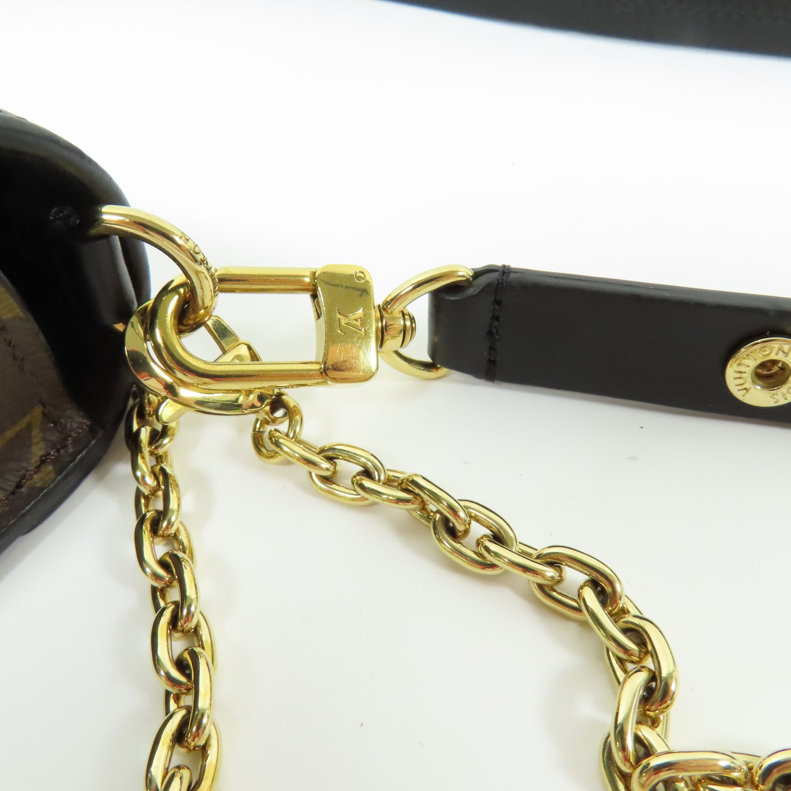 LOUIS VUITTON Monogram Padlock On Strap金扣手挽肩背兩用袋