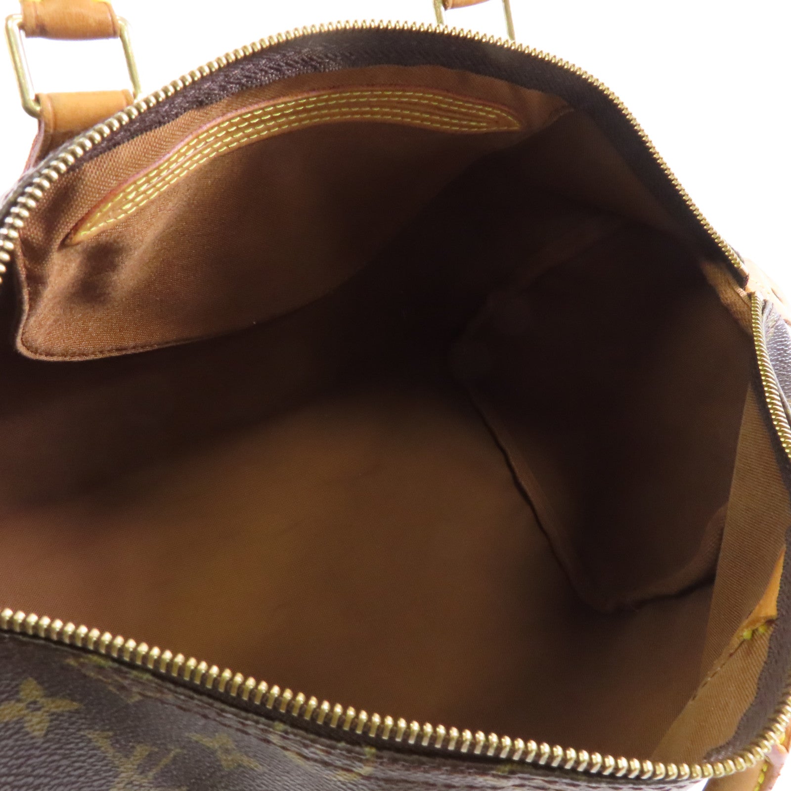 LOUIS VUITTON Monogram Speedy 35金扣手挽袋啡色