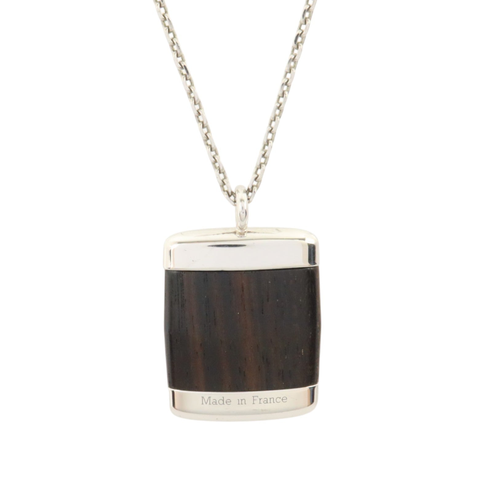LOUIS VUITTON 金屬/木質Pendentif Bois Necklace項鏈