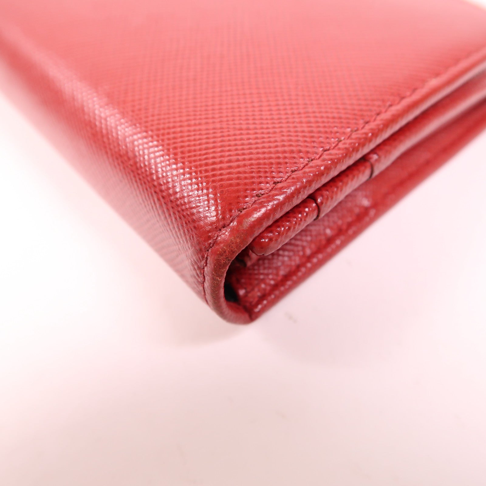 PRADA 【激減優惠】Saffiano皮革Long Wallet金扣長錢包