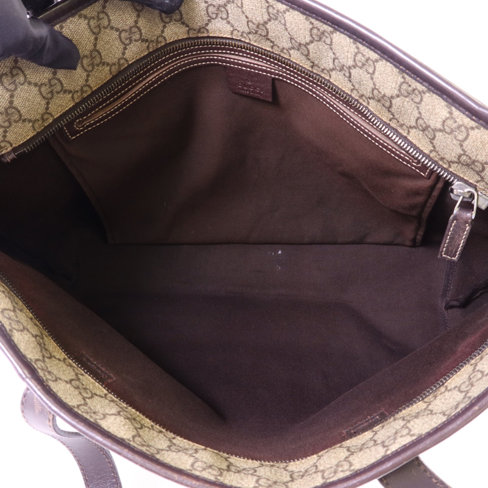 GUCCI 帆布Tote Bag銀扣手挽袋