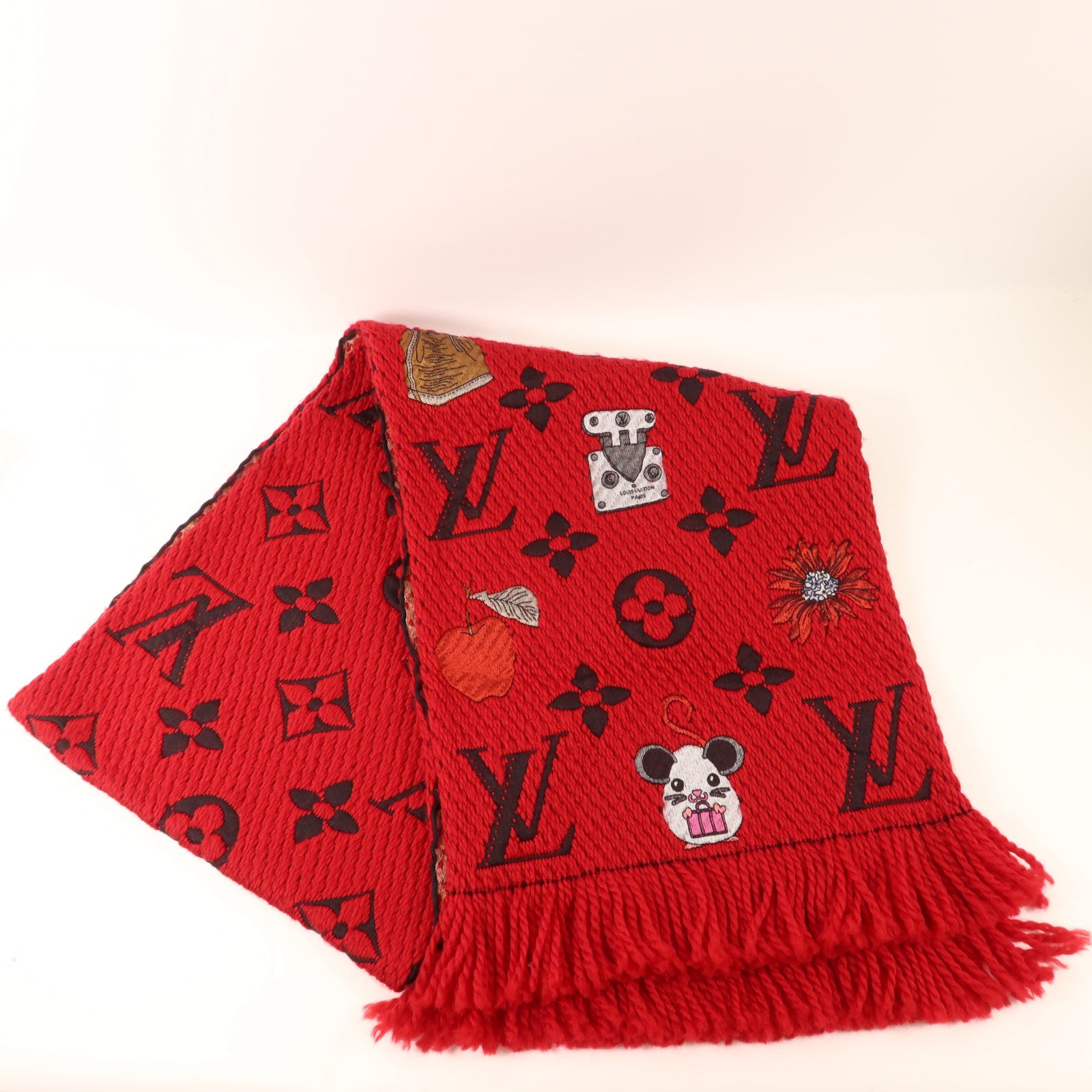 LOUIS VUITTON 羊毛/絲質Scarf圍巾