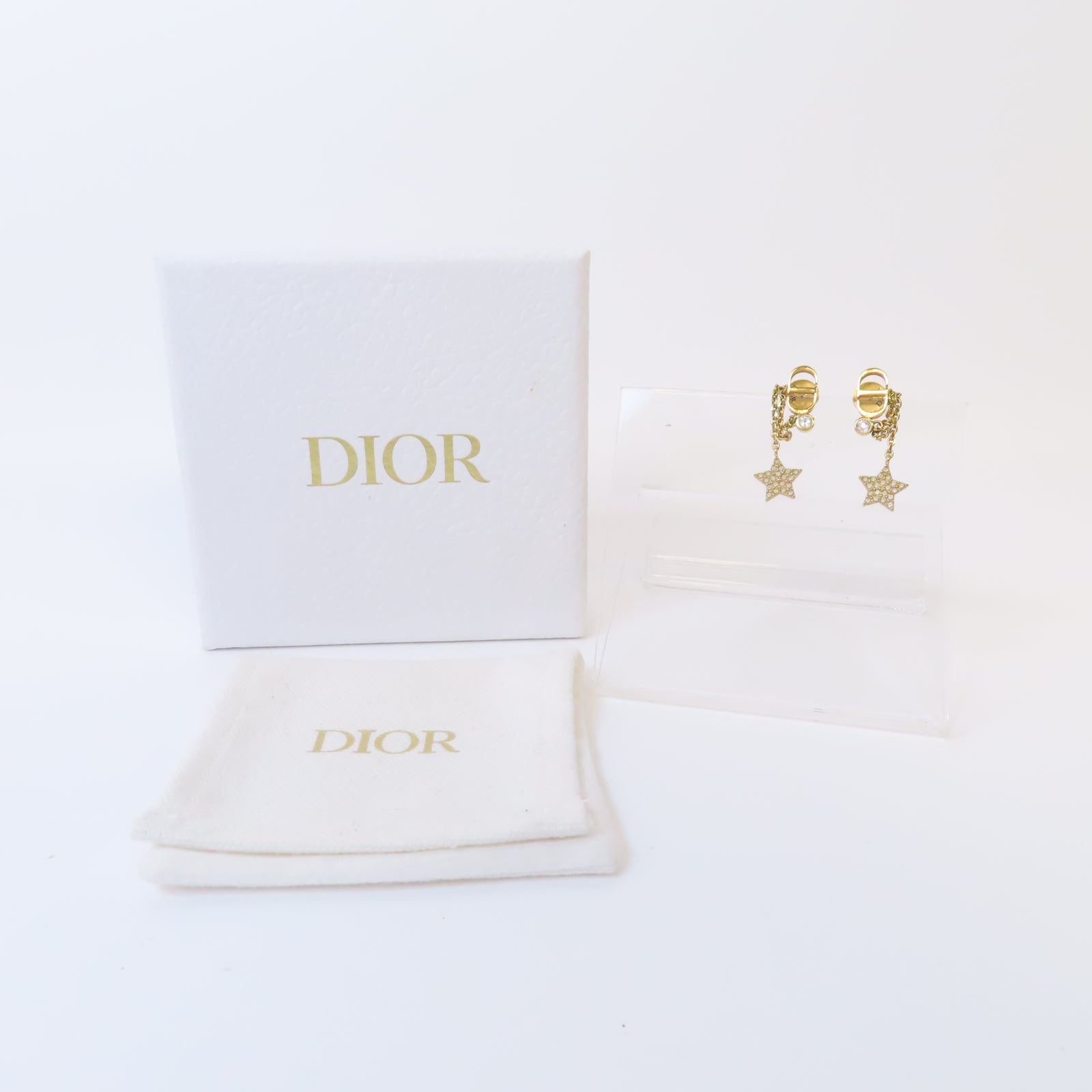 Dior 金屬Earrings耳環金色
