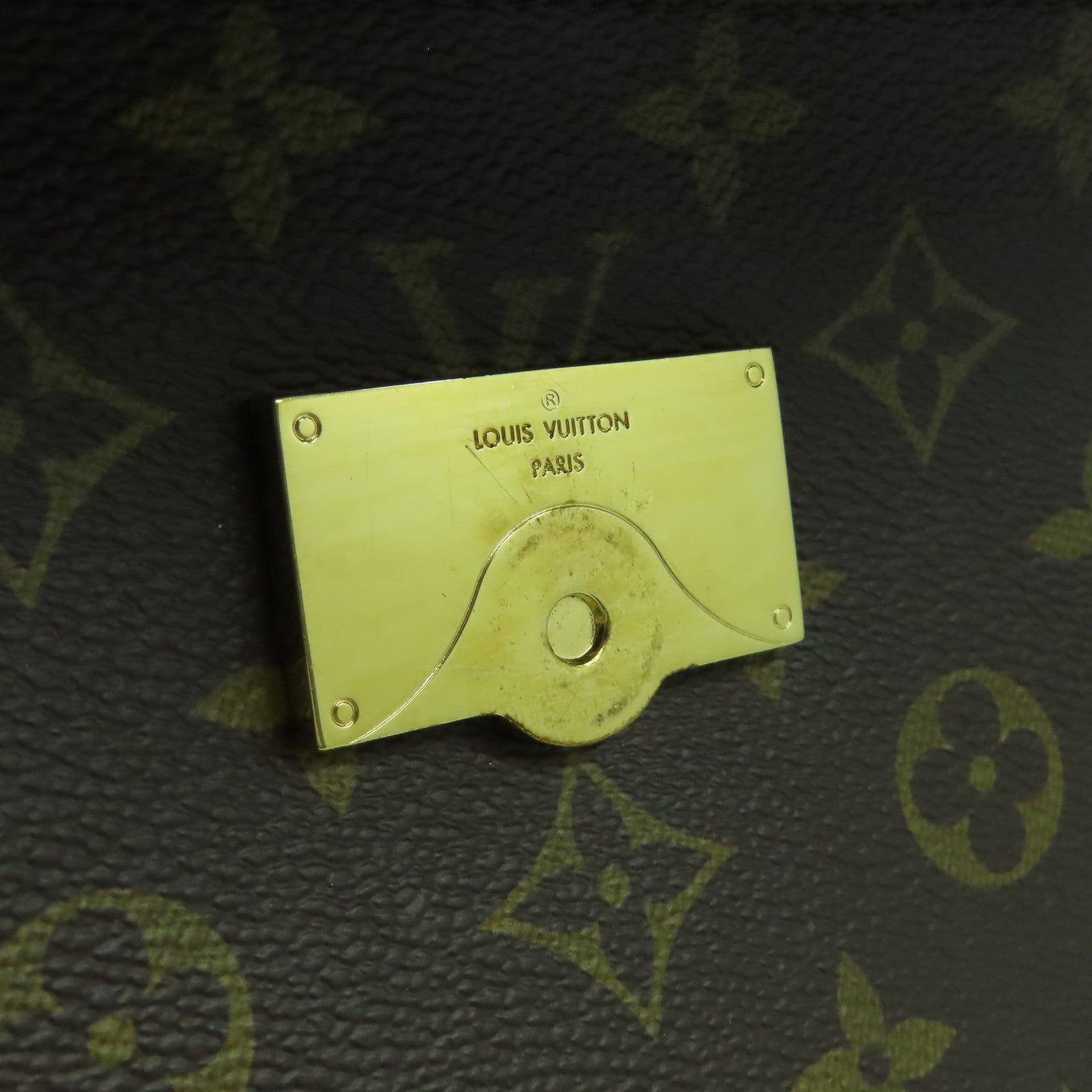 LOUIS VUITTON Monogram Cluny BB金扣手挽肩背兩用袋啡色