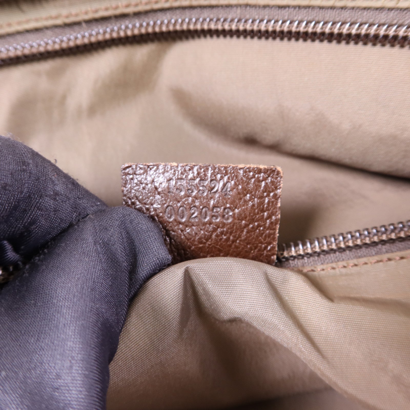 GUCCI 帆布Tote Bag銀扣肩背袋