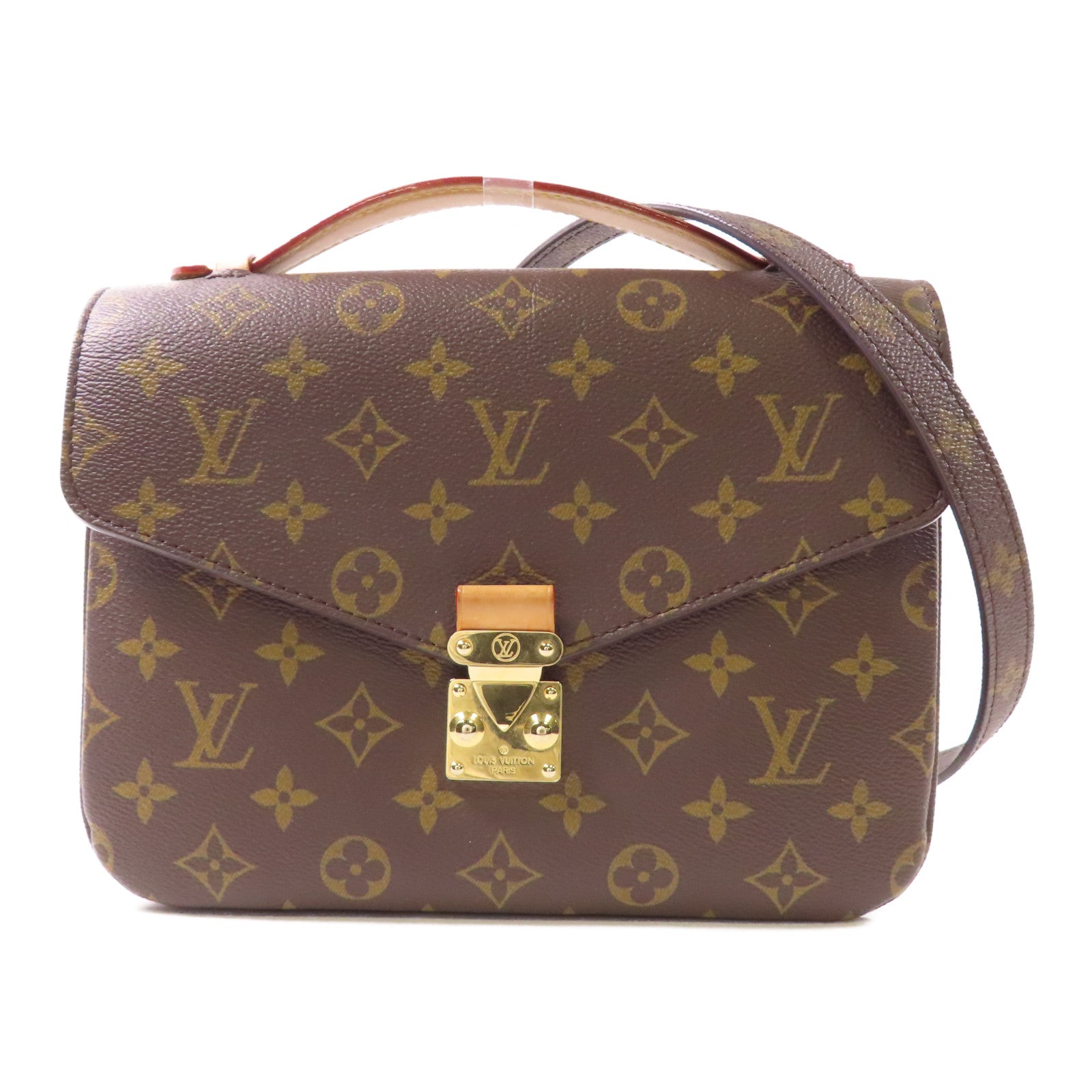 LOUIS VUITTON Monogram Pochette Metis MM金扣手挽肩背兩用袋
