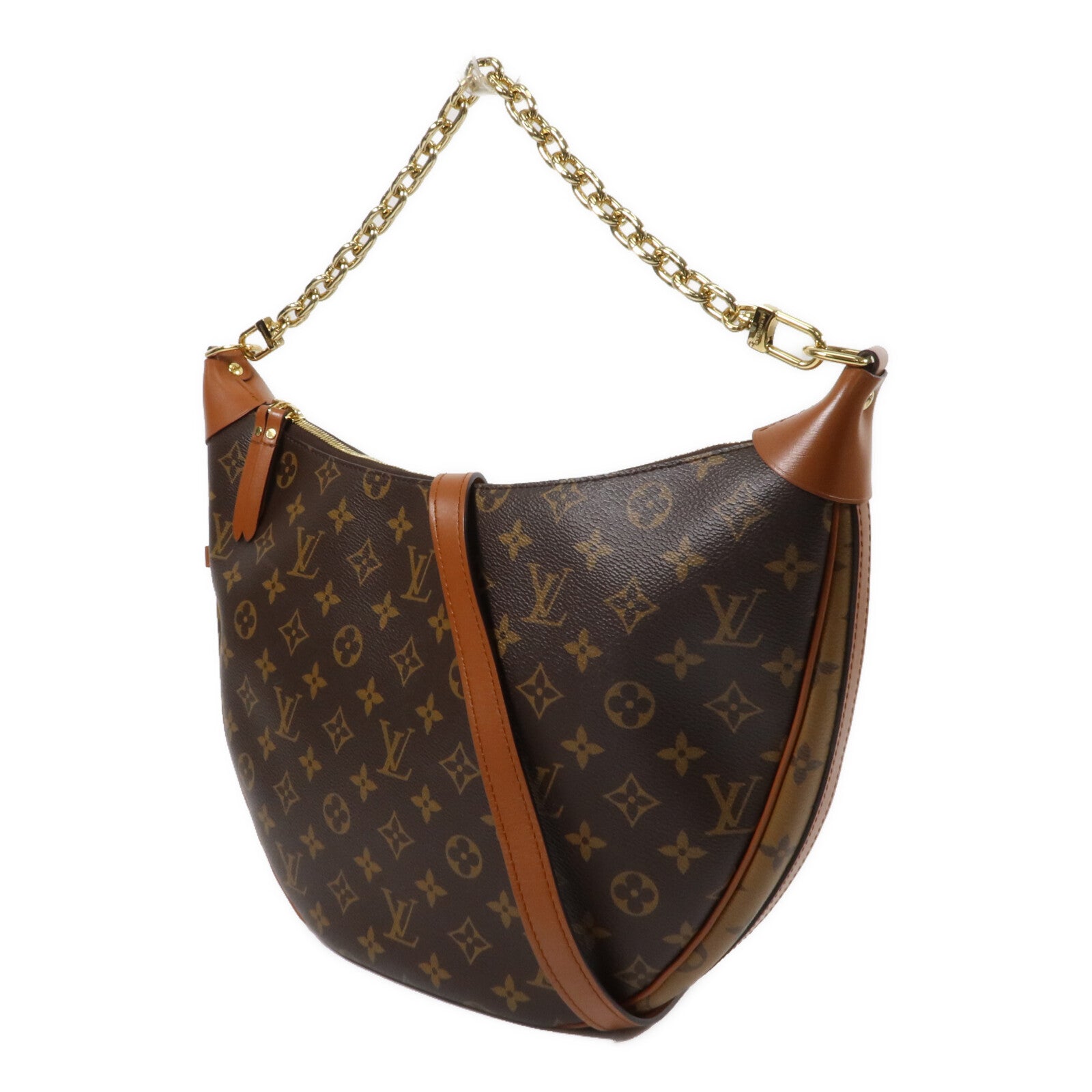 LOUIS VUITTON Monogram Reverse Loop Hobo手挽肩背兩用袋