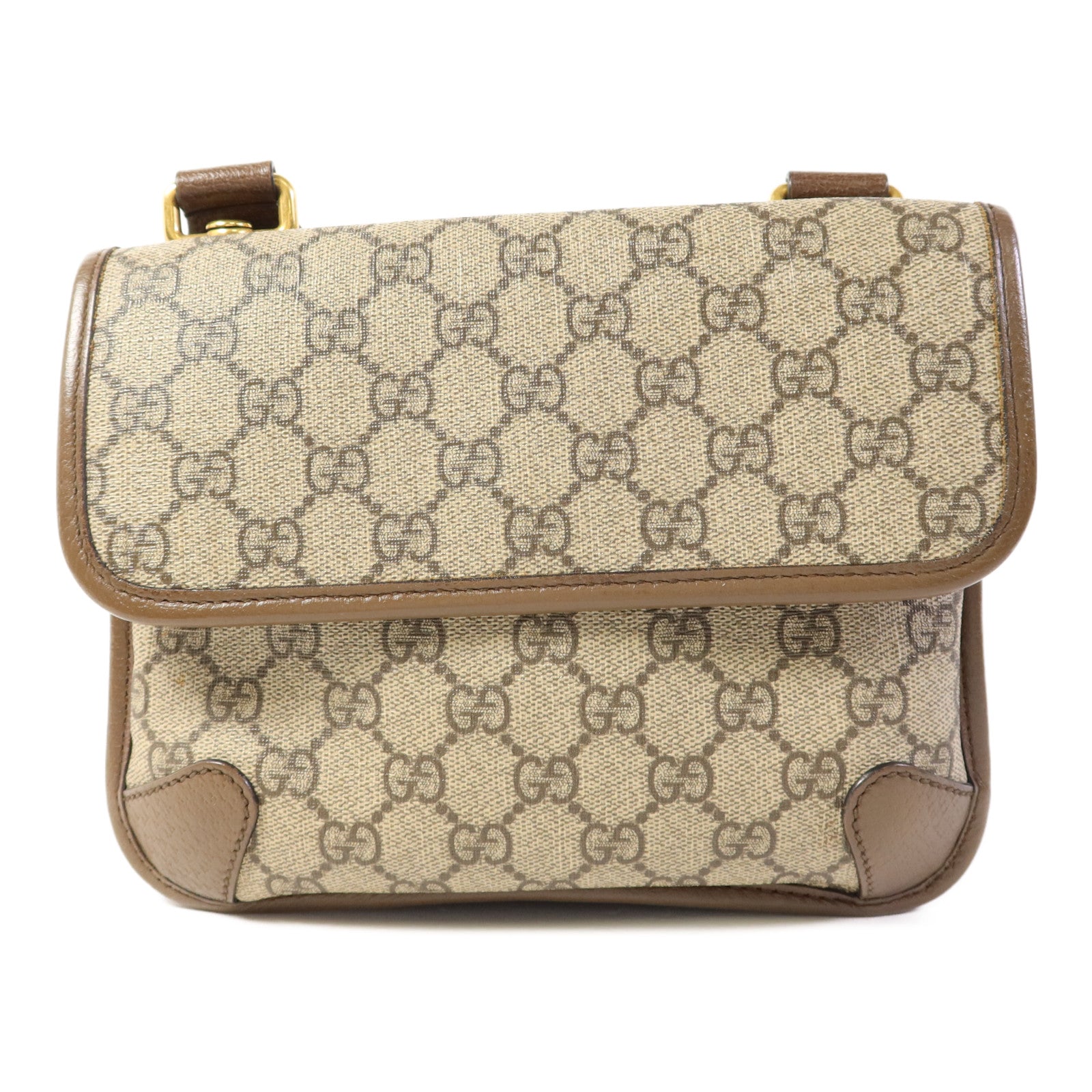 GUCCI 塗層帆布Neo Small GG Supreme金扣肩背袋