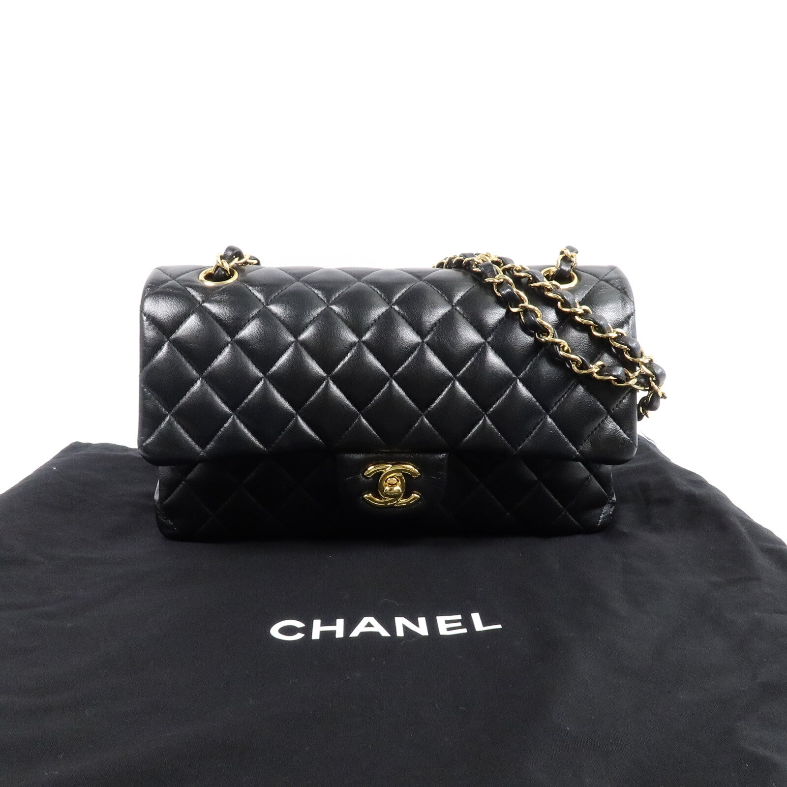 CHANEL 羊皮皮革Classic 25鏈帶肩背袋