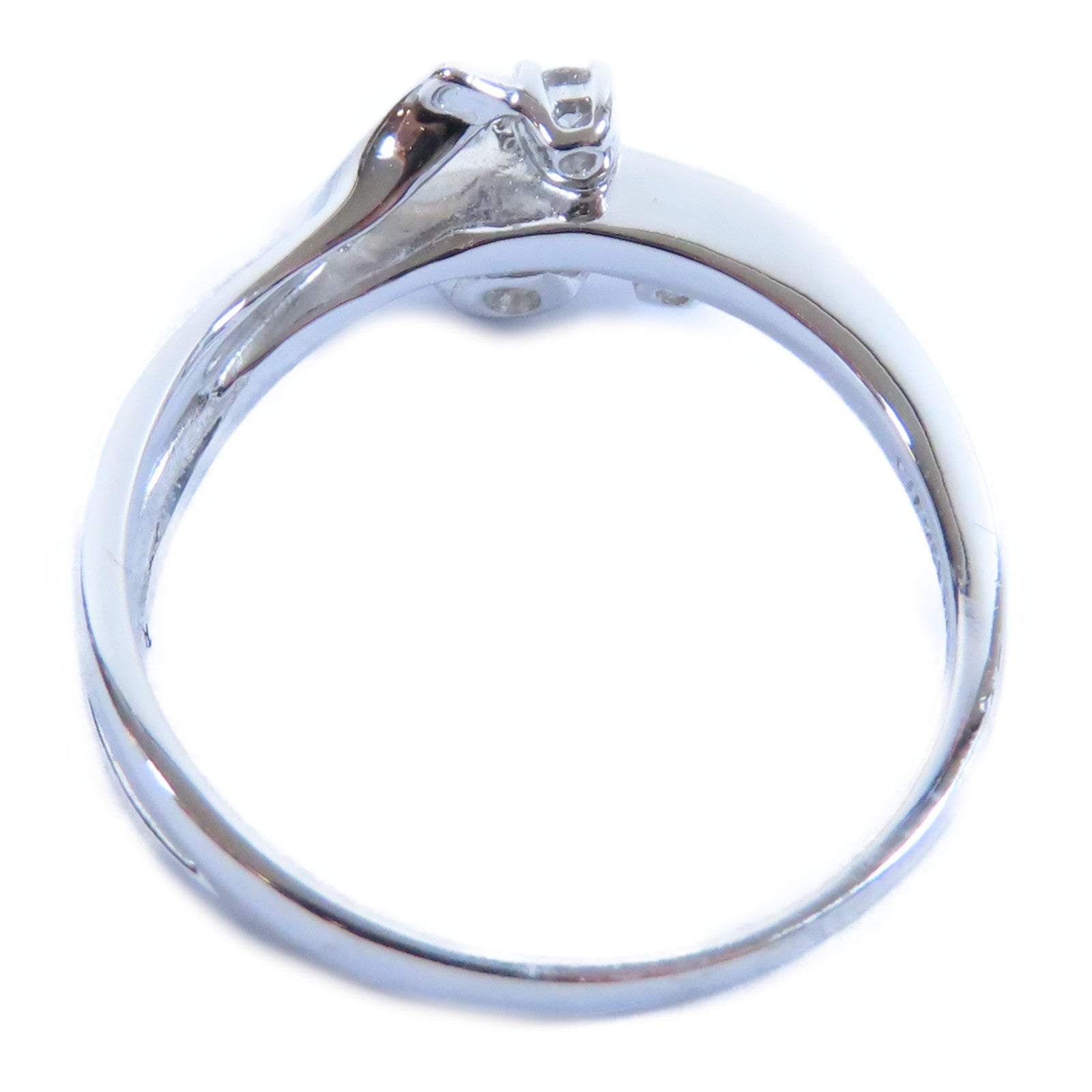 JEWELRY **【激減優惠】18K白金Diamond Ring 0.25ct/0.05ct鑽石戒指US#5.25
