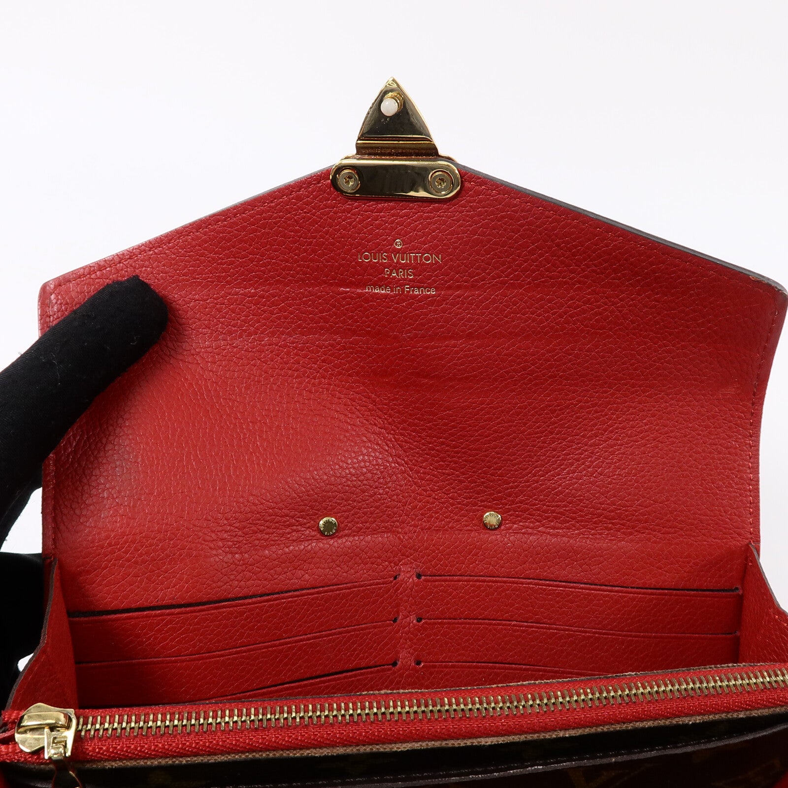 LOUIS VUITTON Monogram Portefeuille Pallas Long Wallet金扣長錢包