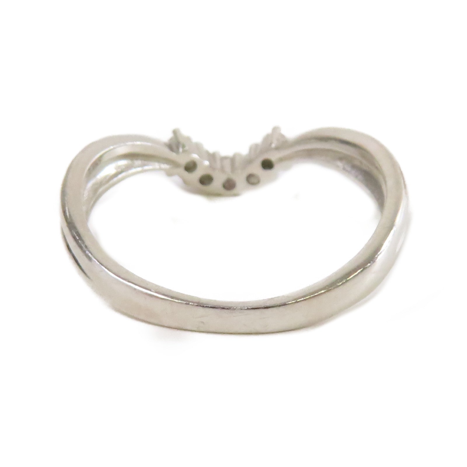 JEWELRY 【激減優惠】PT900鉑金/0.13ct鑽石Diamond Ring戒指US#5.25