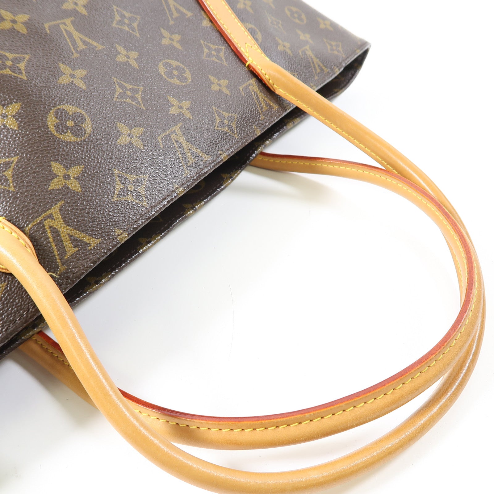 LOUIS VUITTON Monogram Raspail MM金扣肩背袋啡色