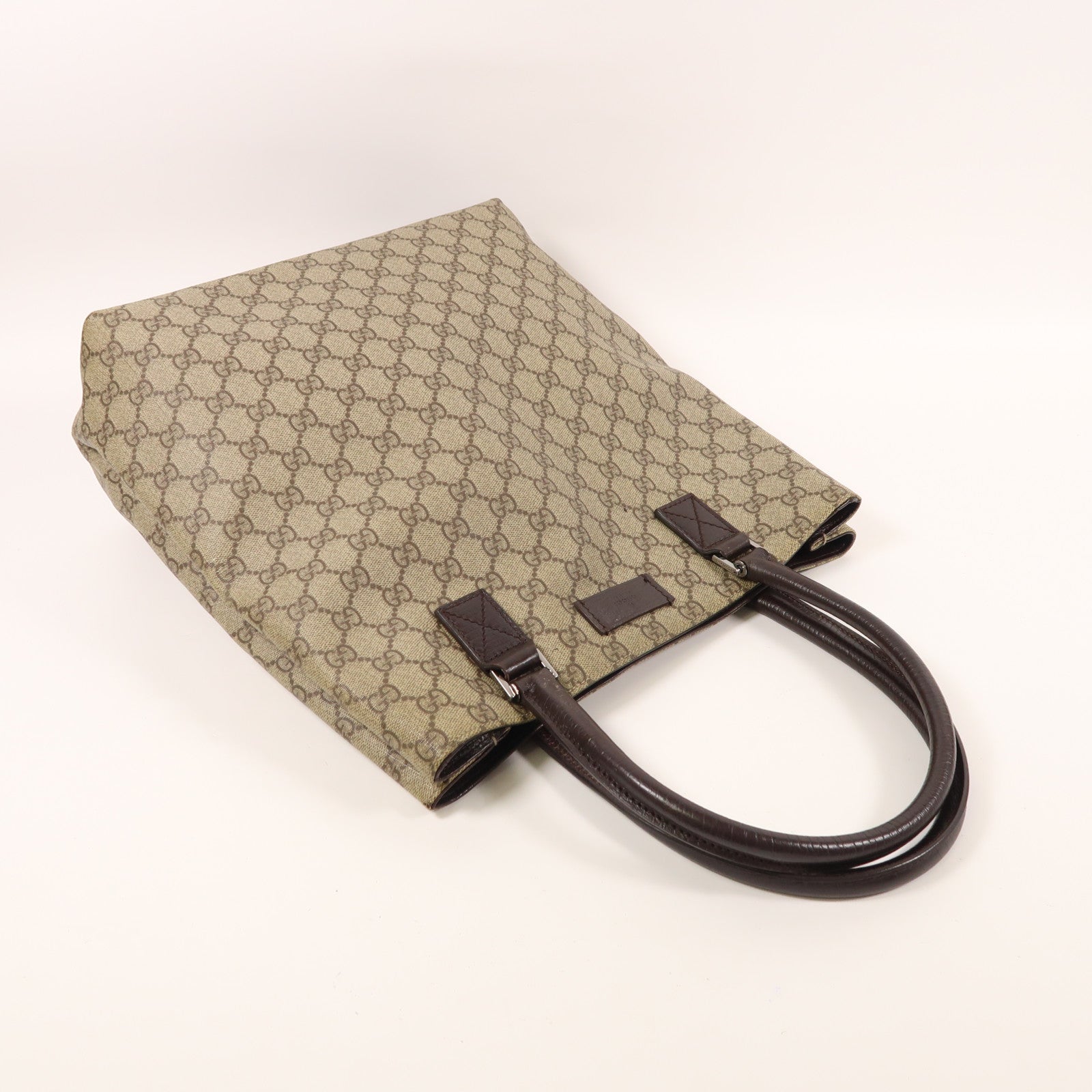 GUCCI 塗層帆布Shoulder Bag銀扣肩背袋