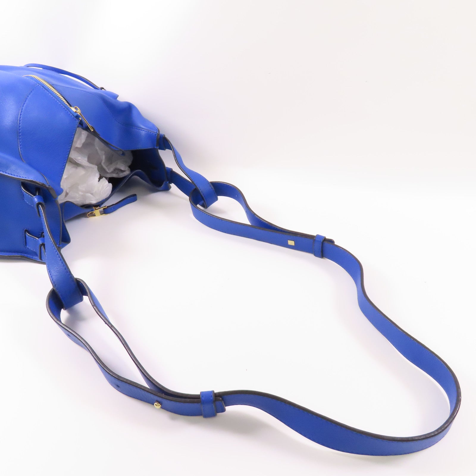 LOEWE 【激減優惠】牛皮皮革Hammock銀扣肩背袋