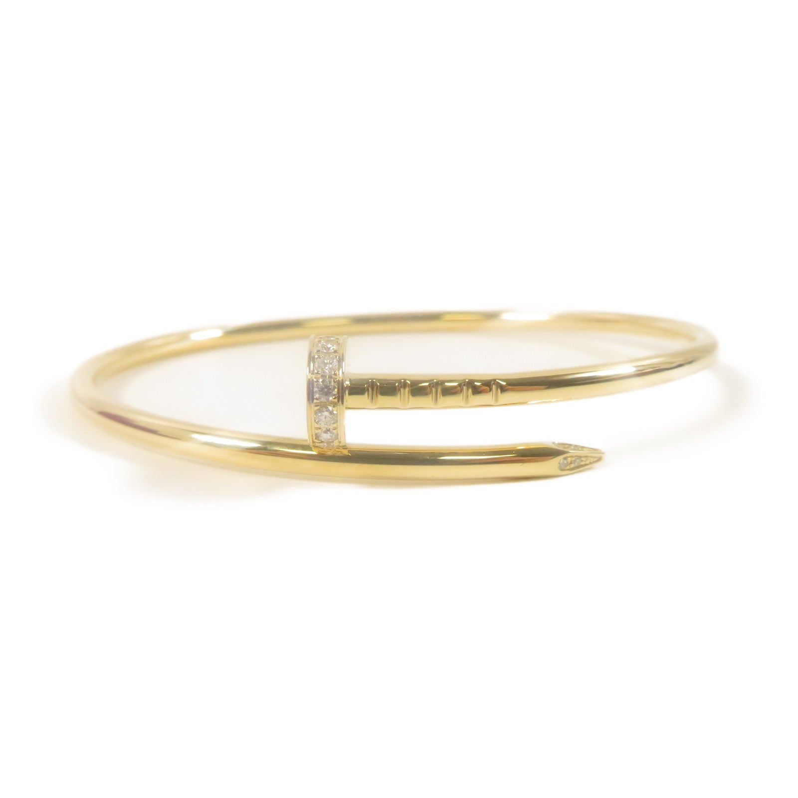 CARTIER 18K黃金Juste Un Clou手鐲金色Cartier#16